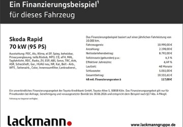Skoda Rapid 82.500 km 10.990 &euro; Solingen 42719