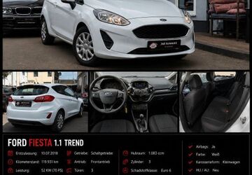 Ford Fiesta 119.931 km 5.800 &euro; Siegburg 53721